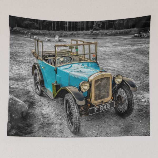 Item preview, Austin 7 Vintage Car Art designed and sold by AJEvans.