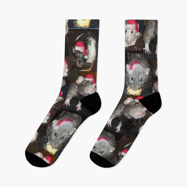 Item preview, Santa rats collage designed and sold by mindgoop.