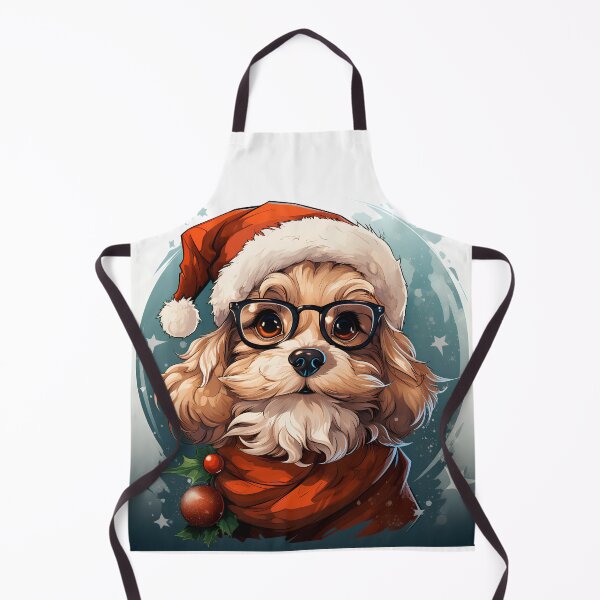Aperçu de l'œuvre RALOEL GROS CHIEN EN VACANCES DE NOËL créée et vendue par Raloel Art.