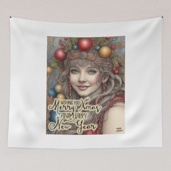Item preview,  Merry Xmas and Happy New Year; Fantasy; designed and sold by StickerApe.