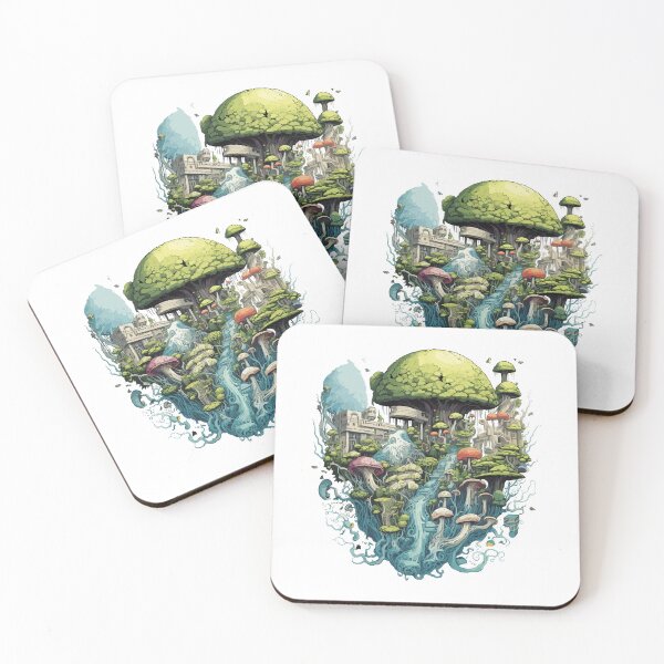 Item preview, Bizarre land of colorful fungus designed and sold by Hisirdoux.