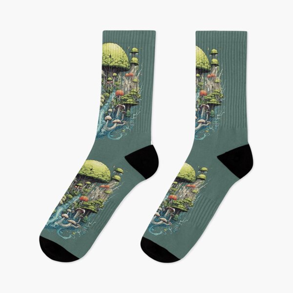 Item preview, Bizarre land of colorful fungus designed and sold by Hisirdoux.