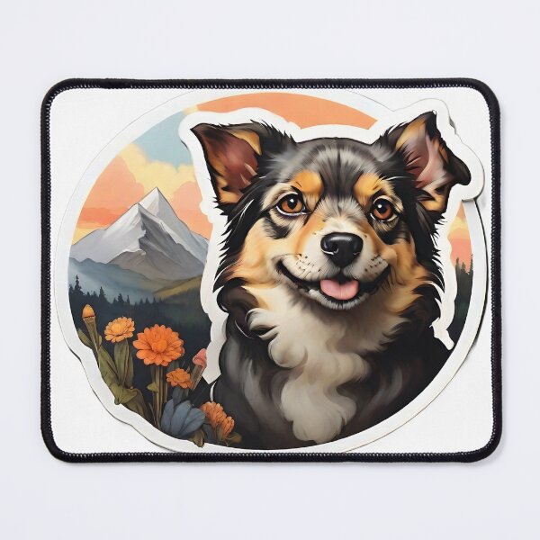 Item preview, dog sticker designed and sold by RAILGUNWII.