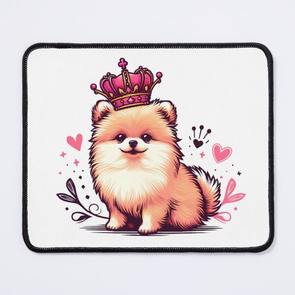 Item preview, Pomeranian wearing a crown designed and sold by ShounenGifts.