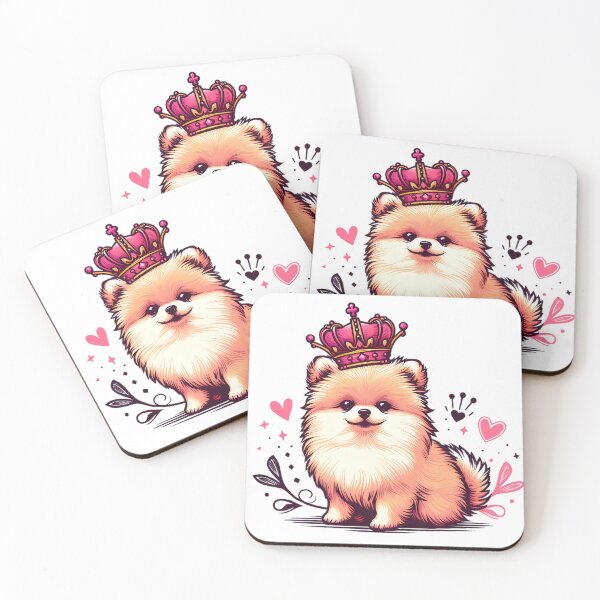 Item preview, Pomeranian wearing a crown designed and sold by ShounenGifts.
