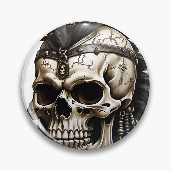 Item preview, Jolly Roger skull with Mohawk designed and sold by RAILGUNWII.