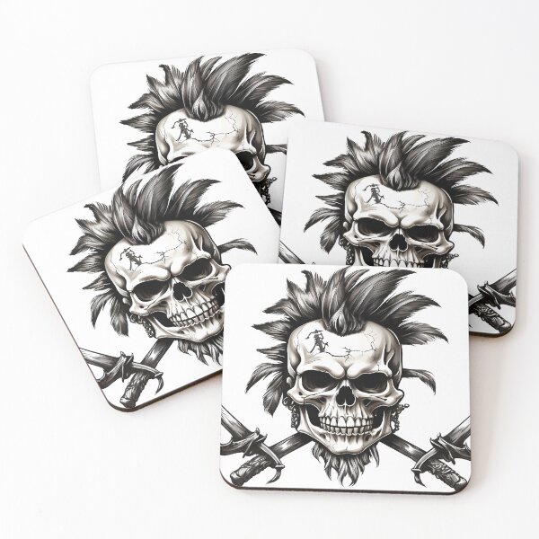 Item preview, Jolly Roger skull with Mohawk designed and sold by RAILGUNWII.