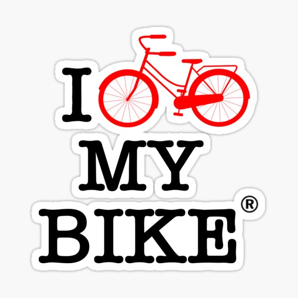 In My Heart-Bicycle Sticker,All-Weather High Quality Vinyl Sticker – Heart  Sticker Company