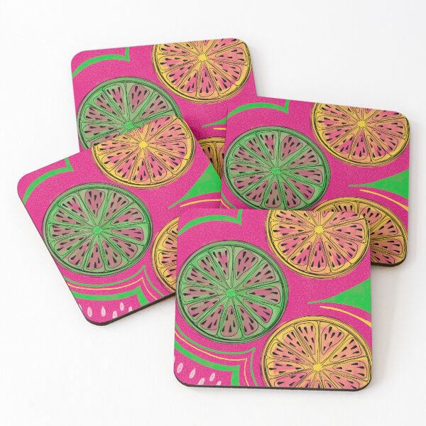 Item preview, Zesty Citrus Delight on Hot Pink Canvas designed and sold by elliebart.