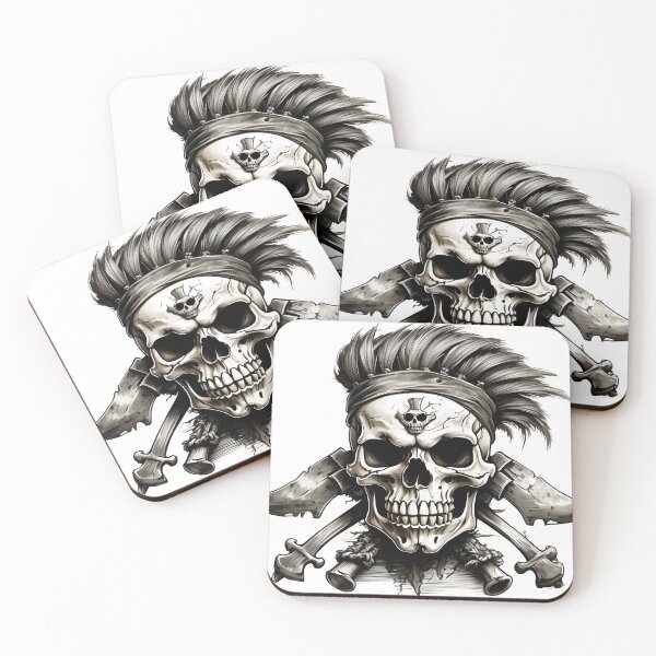 Item preview, Jolly Roger skull with Mohawk designed and sold by RAILGUNWII.