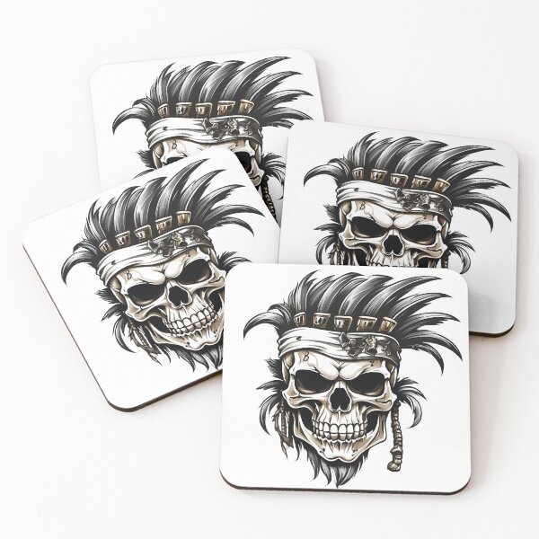 Item preview, Jolly Roger skull with Mohawk designed and sold by RAILGUNWII.