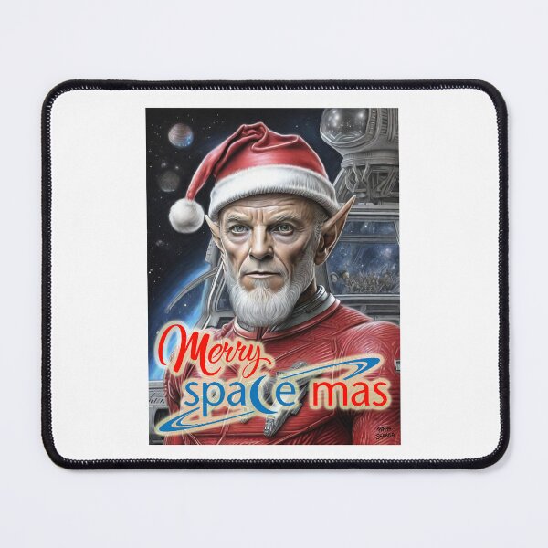 Item preview, Alien as Santa; Merry Space-Mas; Christmas; designed and sold by StickerApe.