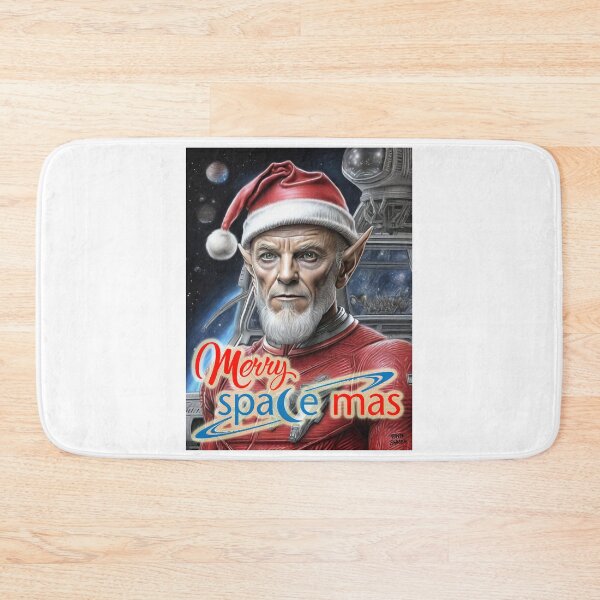 Item preview, Alien as Santa; Merry Space-Mas; Christmas;  designed and sold by StickerApe.