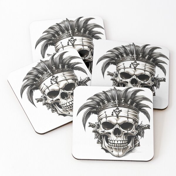 Item preview, Jolly Roger skull with Mohawk designed and sold by RAILGUNWII.