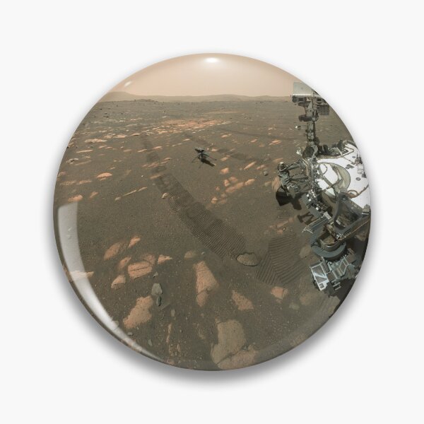 Item preview, STK204867S-Self-portrait of the Mars Perseverance rover with the Ingenuity helicopter. designed and sold by StocktrekImages.