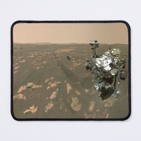 Item preview, STK204867S-Self-portrait of the Mars Perseverance rover with the Ingenuity helicopter. designed and sold by StocktrekImages.