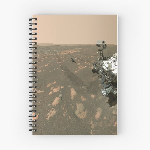 Item preview, STK204867S-Self-portrait of the Mars Perseverance rover with the Ingenuity helicopter. designed and sold by StocktrekImages.