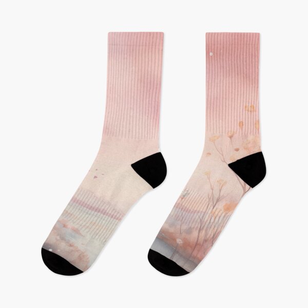 Item preview, watercolor painting sunset in the forest random tones background paper simple scene dreamy designed and sold by hAITHAM1985.