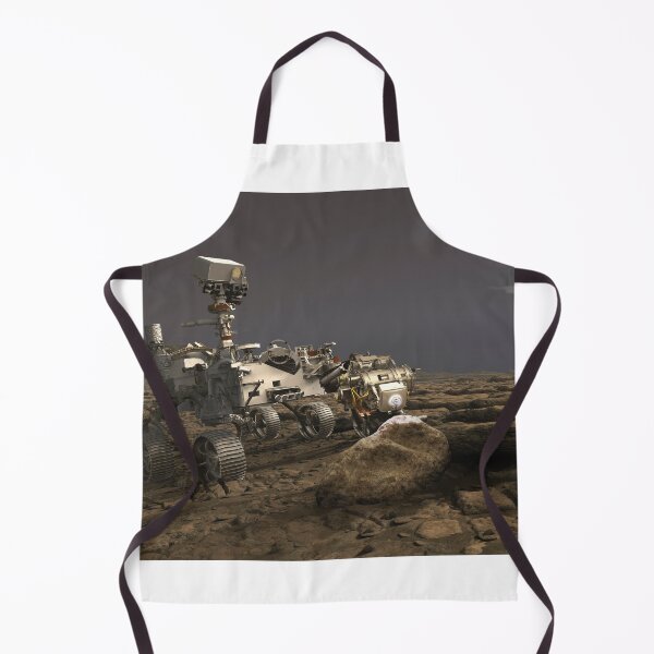 Item preview, STK204869S-Mars Perseverance rover analyzing a rock on surface of Mars.   designed and sold by StocktrekImages.