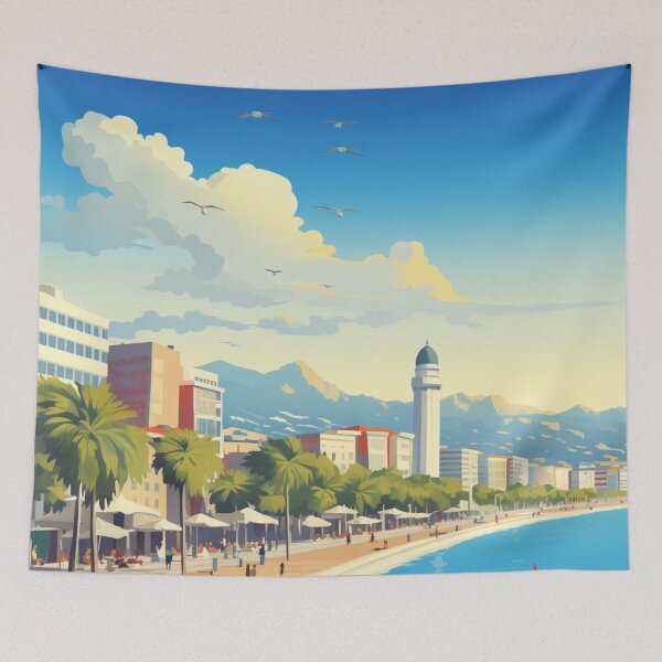 Aperçu de l'œuvre A Pop Art Travel Print of Izmir - Turkey créée et vendue par StudioRedKoala.