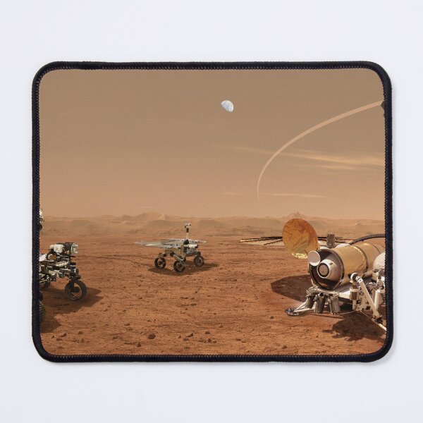 Item preview, STK204870S-Concept of future robots working together to ferry back Mars samples. designed and sold by StocktrekImages.