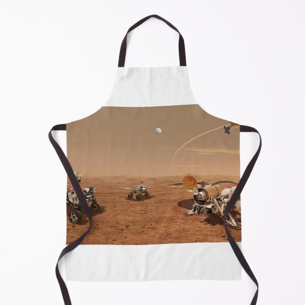 Item preview, STK204870S-Concept of future robots working together to ferry back Mars samples. designed and sold by StocktrekImages.