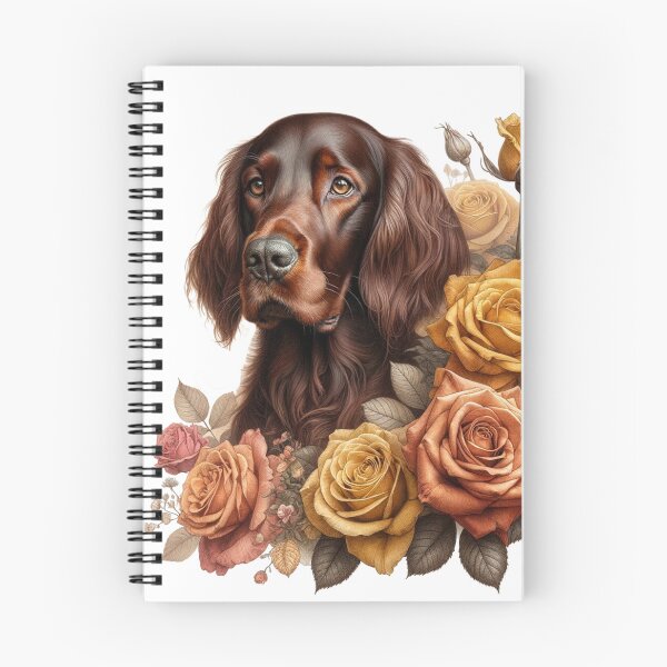 Artikelvorschau, Irish Setter - Hund in Blumen entworfen und verkauft von DESEODESIGN.
