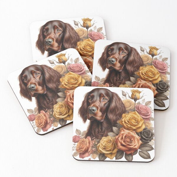 Item preview, Irish setter - dog in flowers designed and sold by DESEODESIGN.