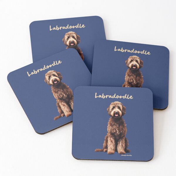 Item preview, Brown Labradoodle Doodle Dog designed and sold by Happy Dog Doodles.