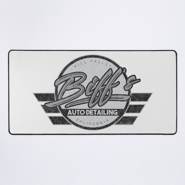 Item preview, Biff's Auto Detailing in Distressed Grey. Back To The Future Movie designed and sold by PrintStopStudio.