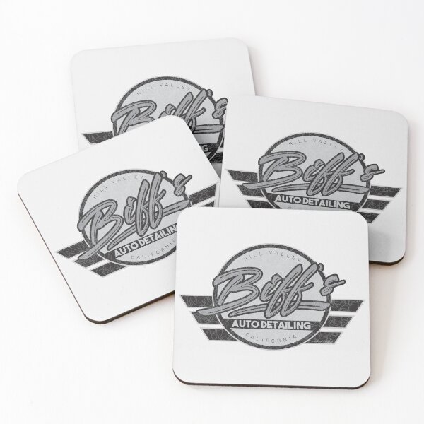 Item preview, Biff's Auto Detailing in Distressed Grey. Back To The Future Movie designed and sold by PrintStopStudio.