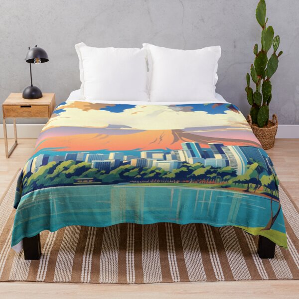 Item preview, A Pop Art Travel Print of Honolulu - Hawaii - US designed and sold by StudioRedKoala.