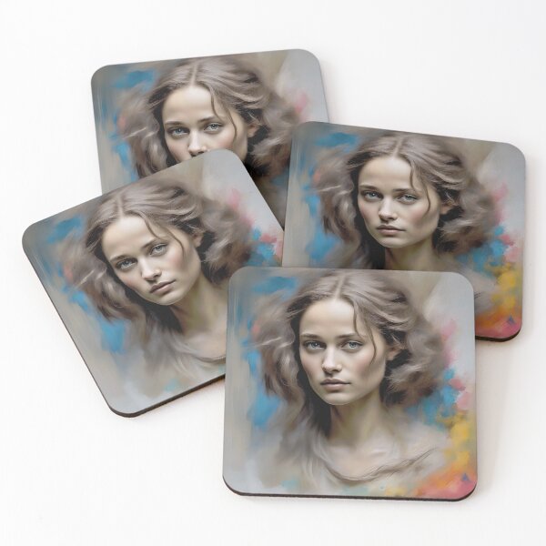 Item preview, Alicia Vikander sourronded by soft colors designed and sold by bogfl.