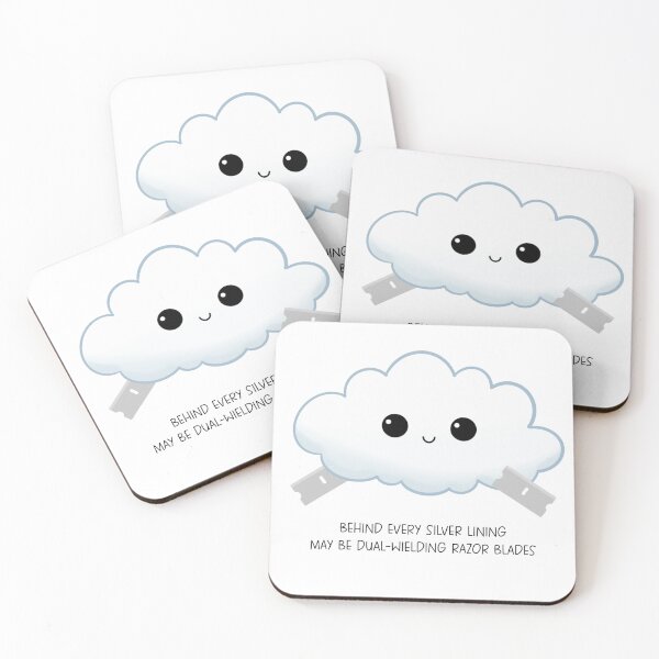 Item preview, Happy Cloud With Razor Blades designed and sold by HappyShiitake.