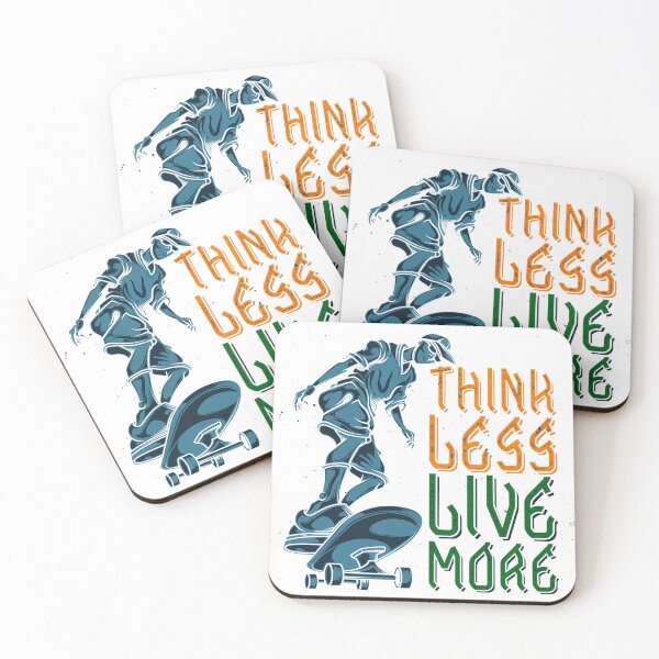 Item preview, Think Less Live More designed and sold by HrishiStore.