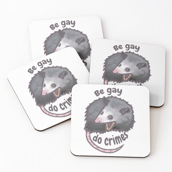 Item preview, Opossum - Be gay do crime designed and sold by inkteeth.