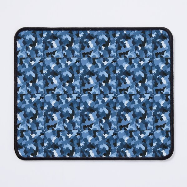 Item preview, navy blue, black camo, seamless repeating pattern designed and sold by zoldi.