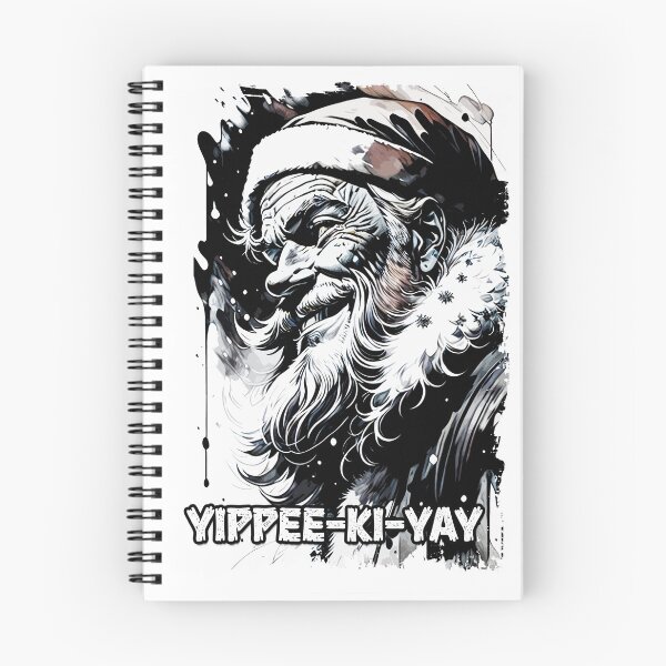 Item preview, Yippee Ki Yay Funny Christmas Quote Pop Culture Santa Claus Illustration designed and sold by Naumovski.