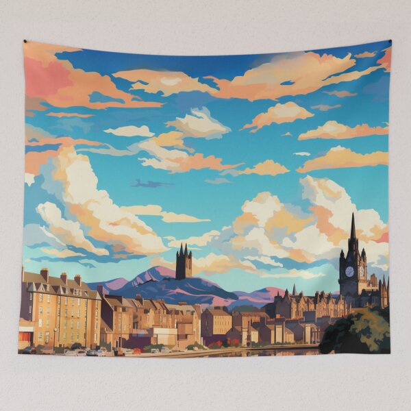 Item preview, A Pop Art Travel Print of Glasgow - Scotland designed and sold by StudioRedKoala.
