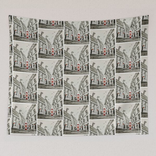 Item preview, Red bus watercolour art designed and sold by Jam3x.