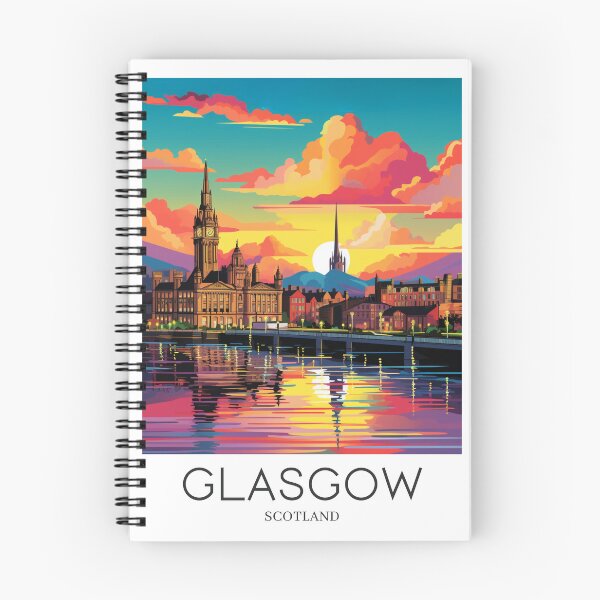 Item preview, A Pop Art Travel Print of Glasgow - Scotland designed and sold by StudioRedKoala.