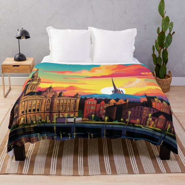Item preview, A Pop Art Travel Print of Glasgow - Scotland designed and sold by StudioRedKoala.