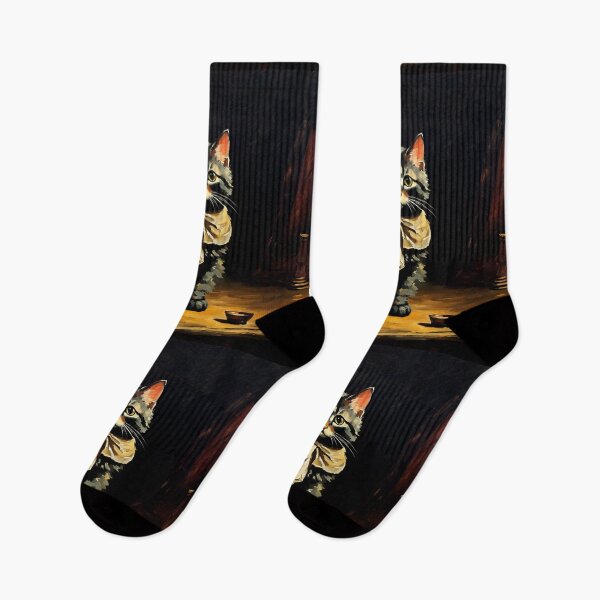 Item preview, Vintage Cat Art: Black Kitten in a Gothic Setting | Animal Art | Gothic Art | Cat Art | Cat Oil Painting designed and sold by UnhingedBird.