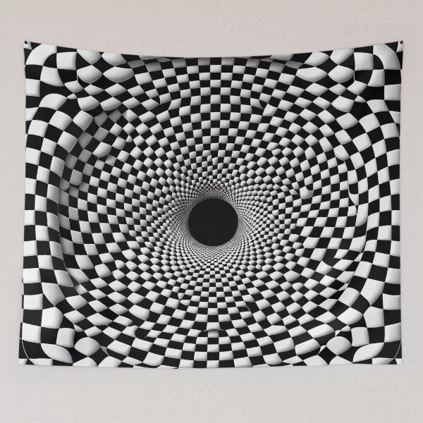 Item preview, Checkered Black Hole Pattern designed and sold by NeatSplash.
