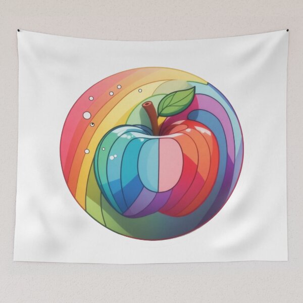 Item preview, green rainbow  apple  designed and sold by jkrphoto.