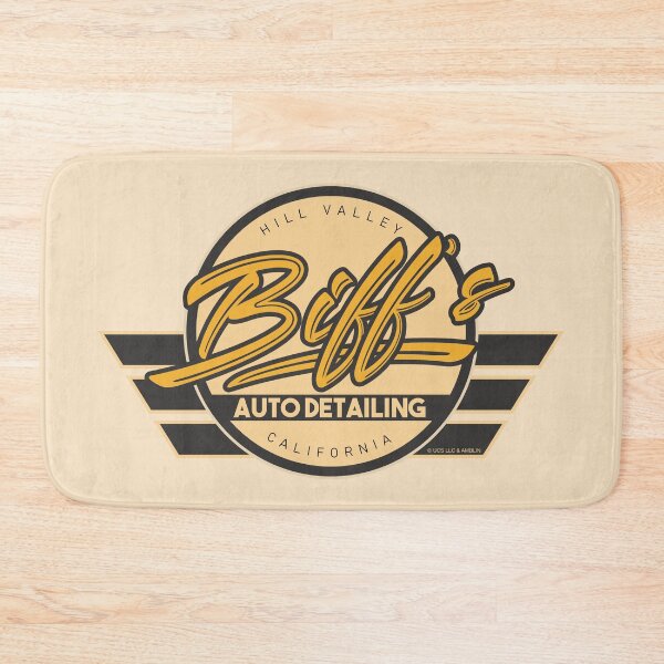 Item preview, Biff's Auto Detailing in Yellow. Back To The Future Movie designed and sold by PrintStopStudio.