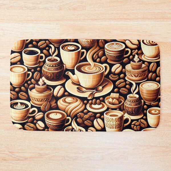 Item preview, Cafe Wall Coffee Pattern designed and sold by NeatSplash.