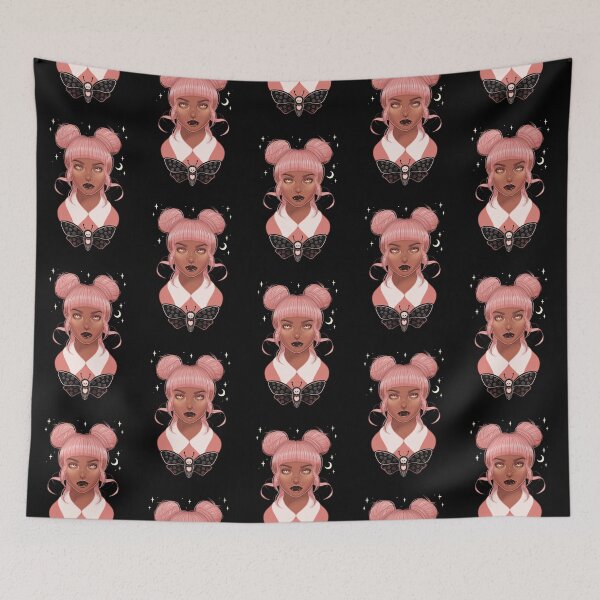 Item preview, Vampire Girl with Deaths Head Moth // Pastel Goth Vampire Girl designed and sold by Wendy-Stephens.