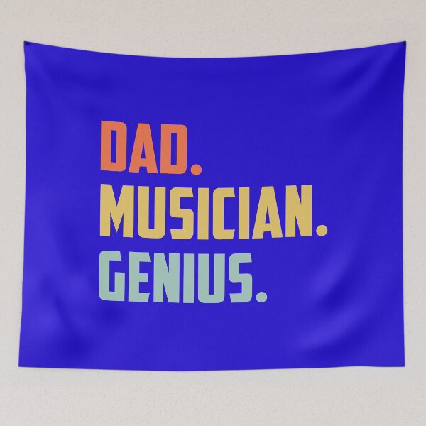 Aperçu de l'œuvre Papa, musicien, génie créée et vendue par MacMerch121.