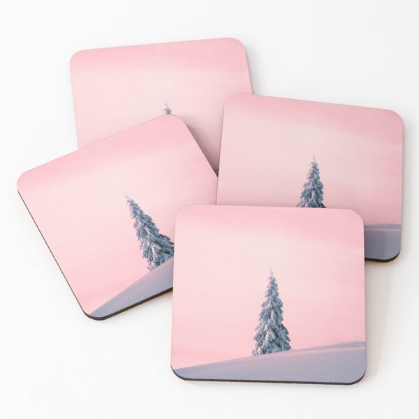 Item preview, Pink Spruce / Frozen tree in pinky snow designed and sold by ForestFrame.
